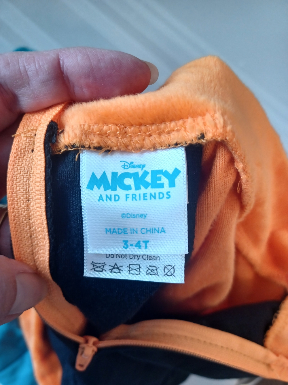 Disney Goofy Plush Hooded Orange and Blue Toddler Costume 3-4T Halloween - Picture 5 of 7